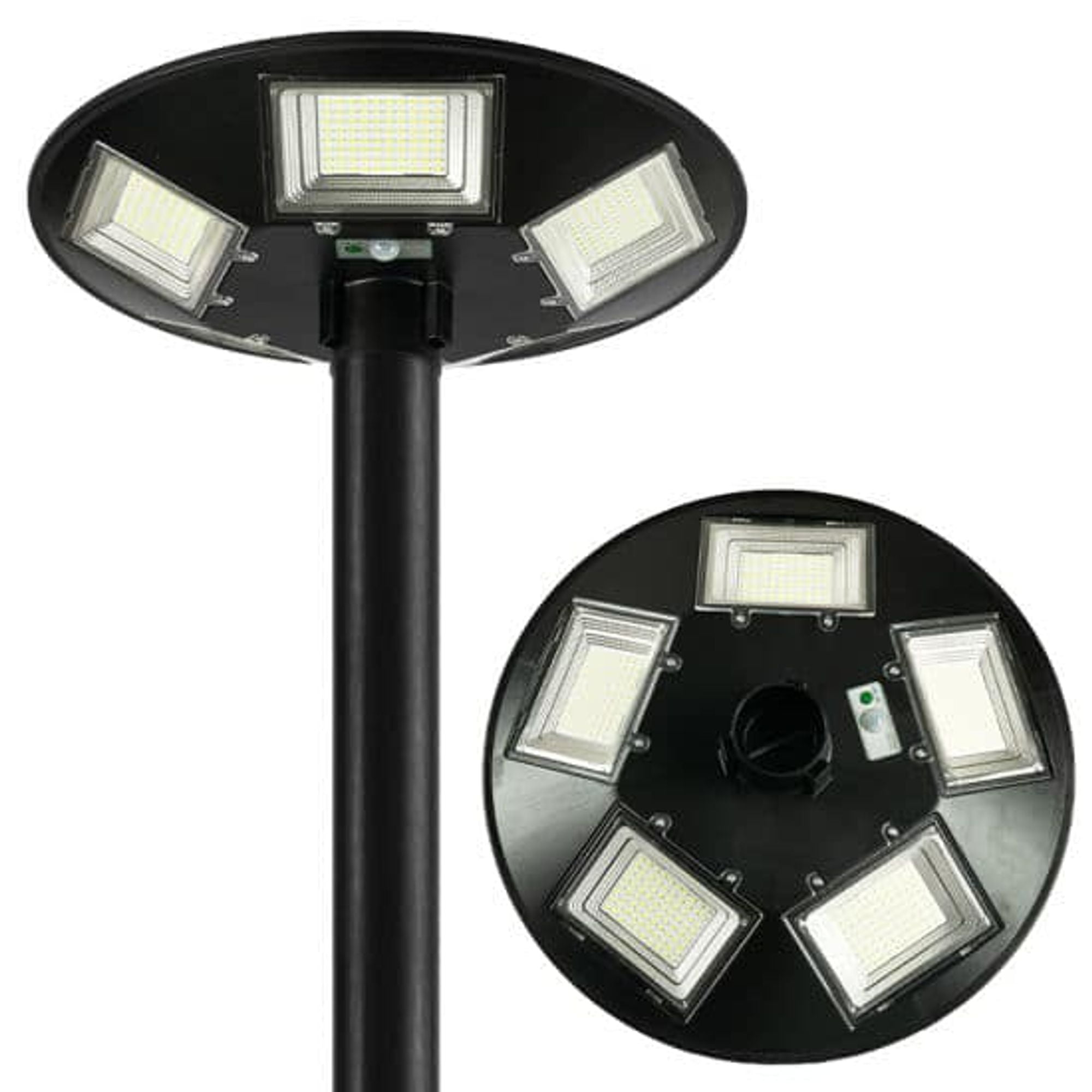 LUMINARIA TIPO OVNI SOLAR 500W CON SENSOR