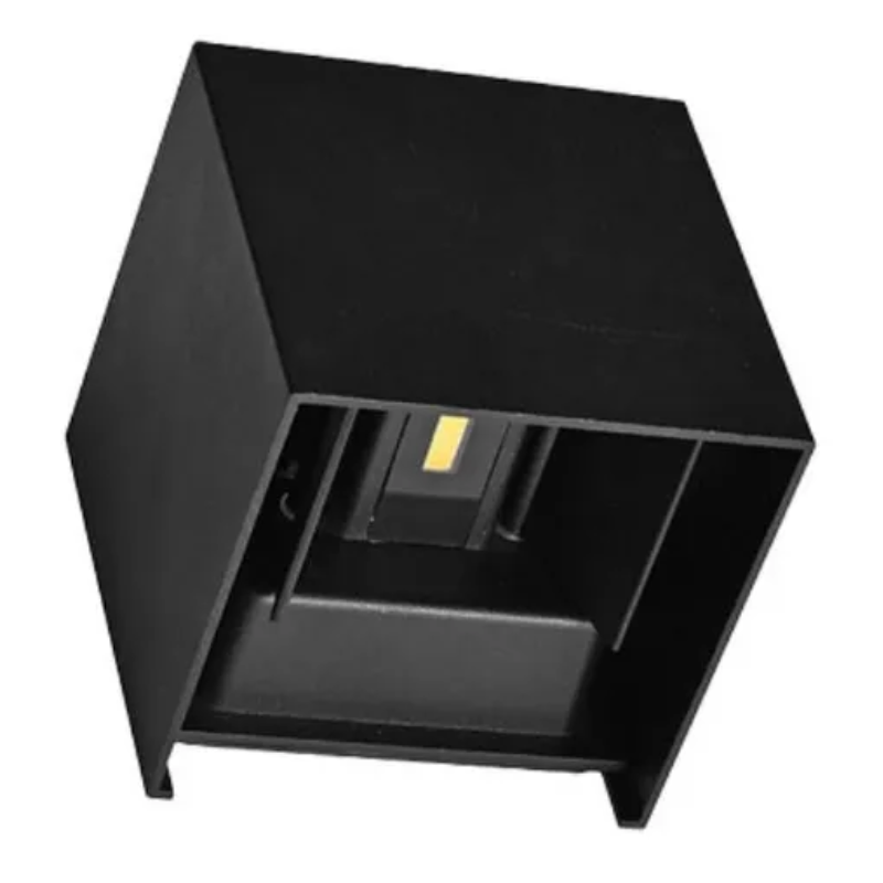 APLIQUE CUBO NEGRO 10W DIXON 3000K