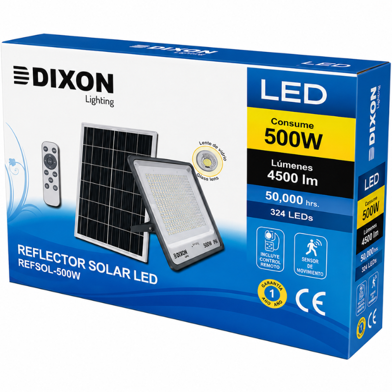 REFLECTOR SOLAR 500W DIXON LUZ BLANCA