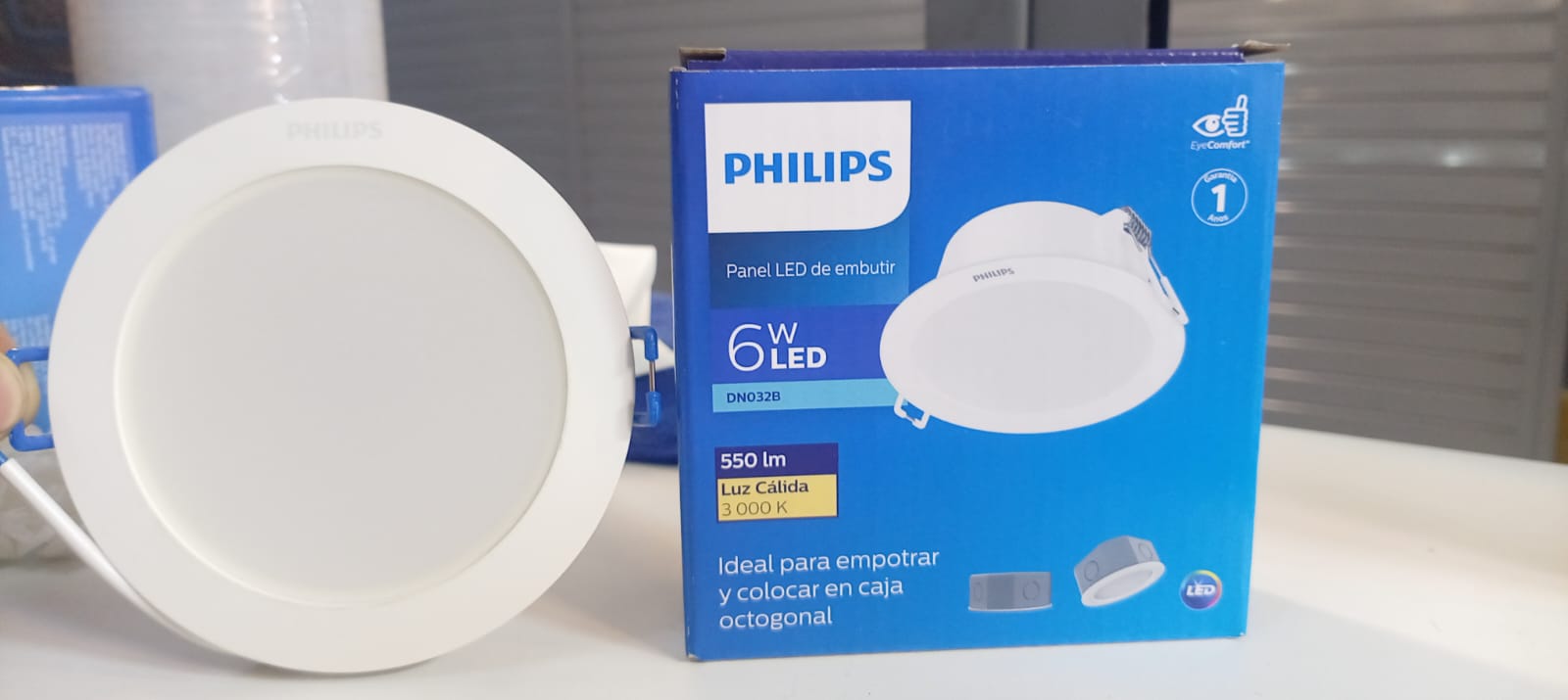 PANEL EMBUTIR 6W 3000K PHILIPS